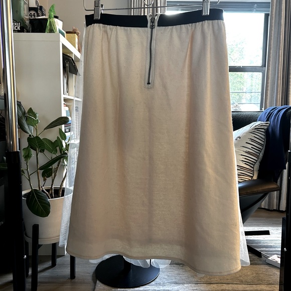 NWT Eryn Brinie Tulle Layered Wool Skirt - Picture 2 of 3